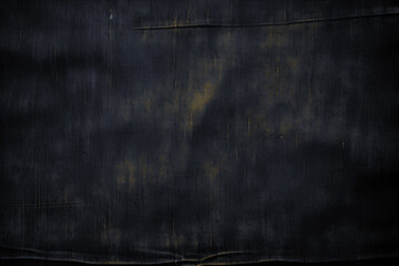 Surface of black fabric denim grunge texture gold-gray tone. Banner, background design images. Blank copy space for text Close-up - obrazy, fototapety, plakaty