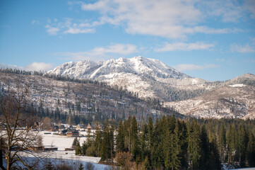 view of the morning in the winter of Zakopane, Koscielisko Valley
- 730459133
