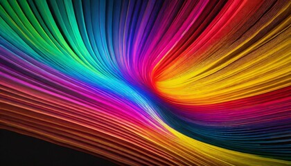 Fototapeta premium A stunning 3D render of an abstract multicolor spectrum