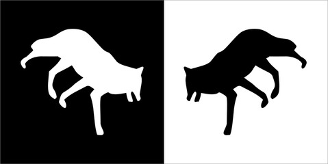 Illustration vector graphics of dog icon