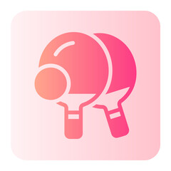 table tennis gradient icon