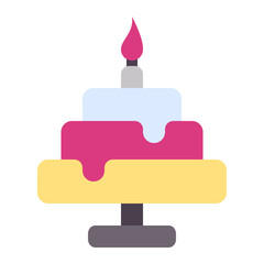 Fototapeta premium birthday cake icon