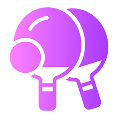 table tennis gradient icon