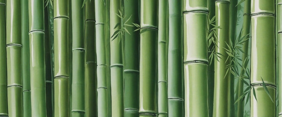 Fototapeta na wymiar bamboo art, oriental style.