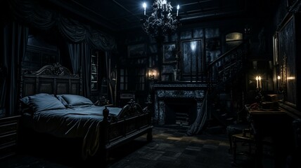 Dark Gothic Bedroom