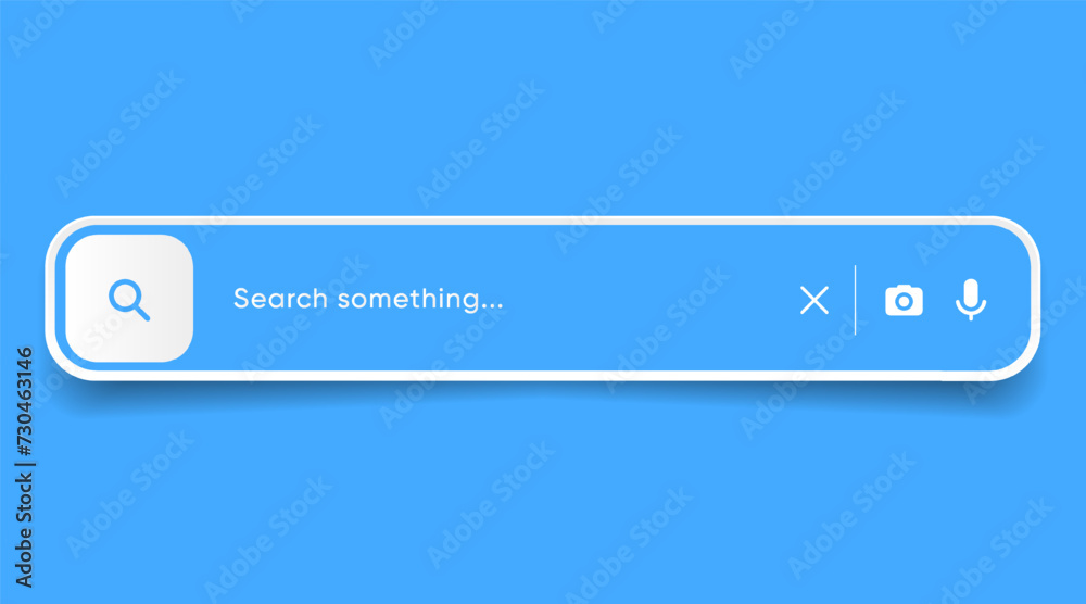 Poster Search Bar with suggestions for UI UX design and web site. Search Address and navigation bar icon. Collection of search form templates for websites. Search engine web browser window template.