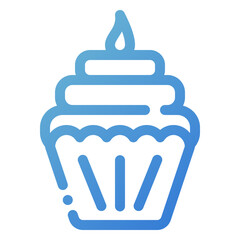 birthday cupcake icon