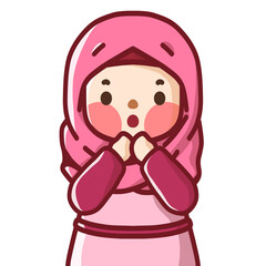 Obraz na płótnie Canvas islam girl praying