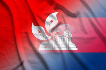 Hong Kong and Cambodia government flag transborder negotiation BTN HKG