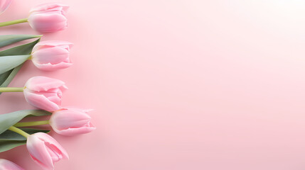 Fototapeta premium Women's day background with copy space