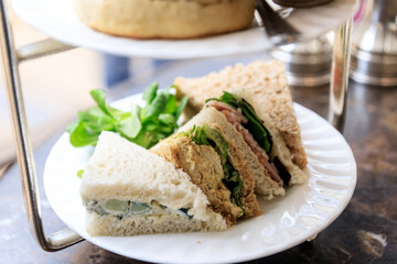 Delicious Fresh Sandwiches Served with Green Salad