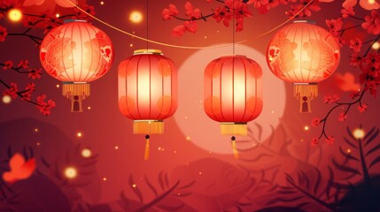 Obraz premium Chinese new year illustration generative ai