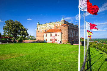 Teutonic, Gothic-Renaissance castle in Golub, Golub-Dobrzyń, Poland.
