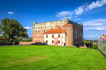 Fototapeta na wymiar Teutonic, Gothic-Renaissance castle in Golub, Golub-Dobrzyń, Poland.