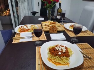 table setting at a restaurant