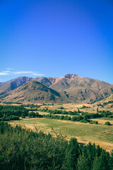 landscape with mountains and sky