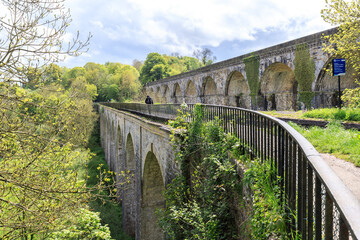 Fototapeta na wymiar Chirk Aqueduct: A Historic Waterway in Wales
