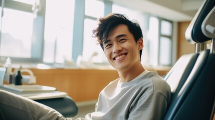 Patient at the dentist's office