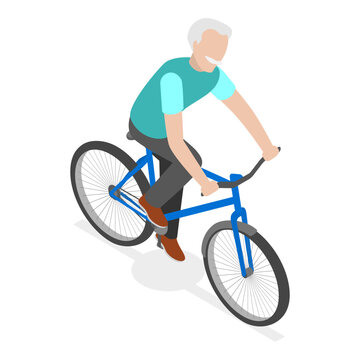 3D Isometric Flat Vector Illustration of Senior Activities, Elderly People Hobbies. Item 4