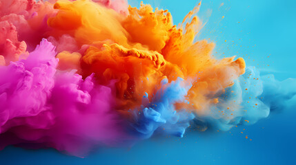 Fototapeta premium Abstract template for Holi background, Indian traditional festival