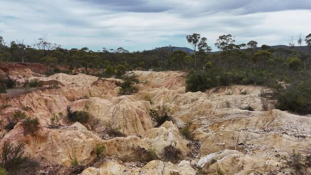 Pink Cliffs Geological Reserve Heathcote. Australia