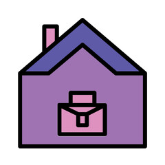 Home Business Small Filled Outline Icon