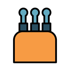 Cable Connector Plug Filled Outline Icon