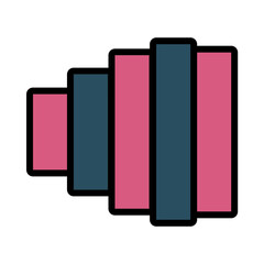 Camera Lens Optical Filled Outline Icon