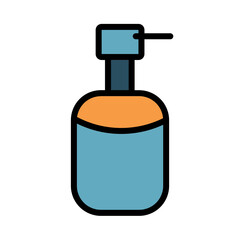 Bottle Cable Cleaner Filled Outline Icon