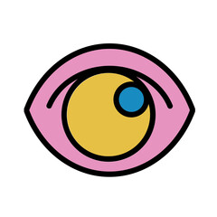 Eye Optical Vision Filled Outline Icon