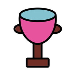 Award Cup Game Filled Outline Icon