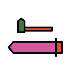 Blacksmith Anvil Iron Filled Outline Icon