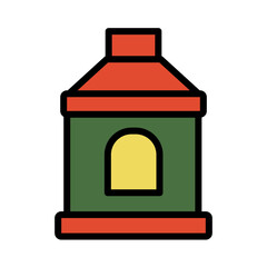 Blacksmith Nails Oven Filled Outline Icon