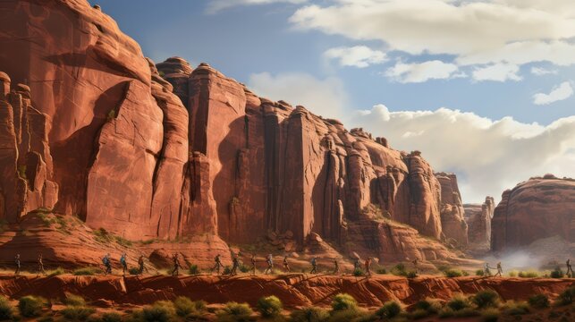 View of canyon rock cliff outdoor adventure image photography background wallpaper.