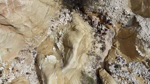 aerial view of Pink Cliffs Geological Reserve Heathcote. Australia