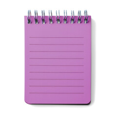Purple Spiral Notebook on Transparent PNG