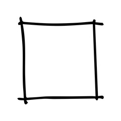 simple square hand drawn frame