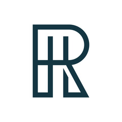 Monogram R design vector logo. Monogram initial letter mark R logo design. Monogram design vector logo. Monogram initial letter mark R logo design. Simple R monogram. Monogram R design logo 