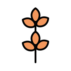 Medicine Plant Sauna Filled Outline Icon