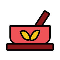 Bath Grinder Sauna Filled Outline Icon