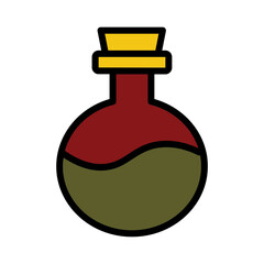 Bottle Carafe Clean Filled Outline Icon