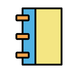 Book Call Center Filled Outline Icon