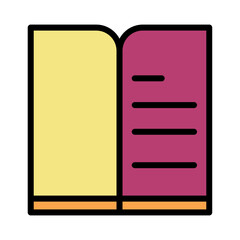 Book Education Study Filled Outline Icon