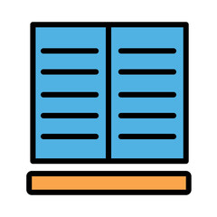 Book Education Read Filled Outline Icon