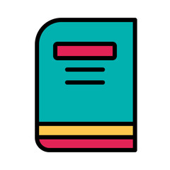 Book Reading Multimedia Filled Outline Icon