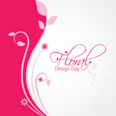 Floral Design Day Vector Illustration. Floral Design Day was established to celebrate the art and history of floral design, recognizing its significance in various cultures. flat style design vector.