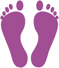 足跡イラストアイコン