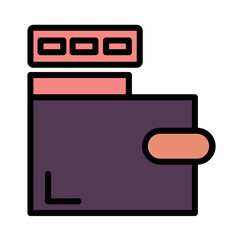 Bank Business Finance Filled Outline Icon