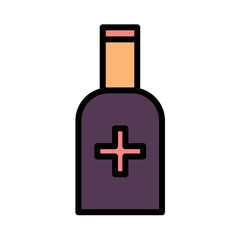 Pocket Pouch Sanitizer Filled Outline Icon
