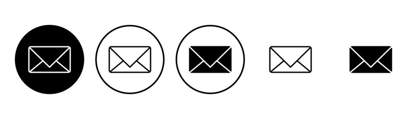 Mail icon set. email icon vector. E-mail icon. Envelope illustration